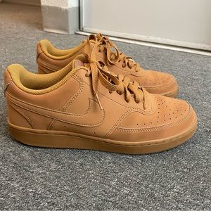 Nike air force ones brown